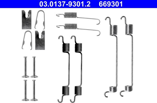 ATE 03.0137-9301.2 - Kit accessori, Ganasce freno autozon.pro