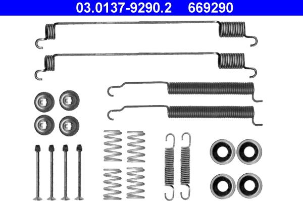 ATE 03.0137-9290.2 - Kit accessori, Ganasce freno autozon.pro