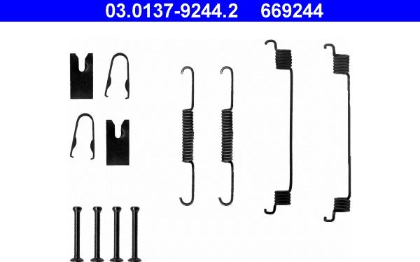 ATE 03.0137-9244.2 - Kit accessori, Ganasce freno autozon.pro