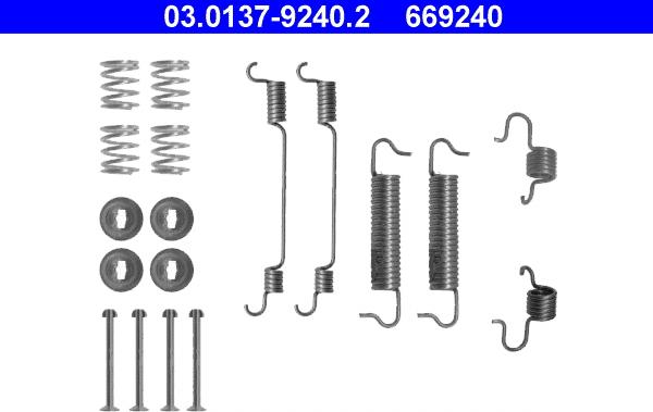 ATE 03.0137-9240.2 - Kit accessori, Ganasce freno autozon.pro