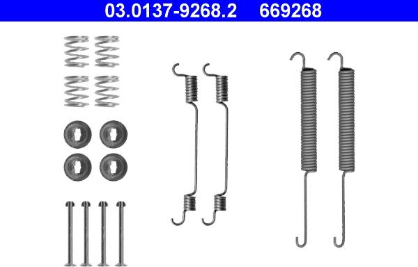 ATE 03.0137-9268.2 - Kit accessori, Ganasce freno autozon.pro