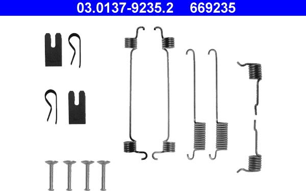 ATE 03.0137-9235.2 - Kit accessori, Ganasce freno autozon.pro