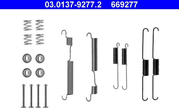 ATE 03.0137-9277.2 - Kit accessori, Ganasce freno autozon.pro