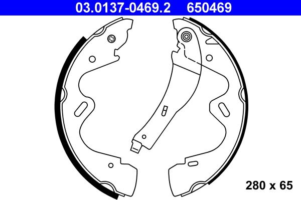 ATE 03.0137-0469.2 - Kit ganasce freno autozon.pro