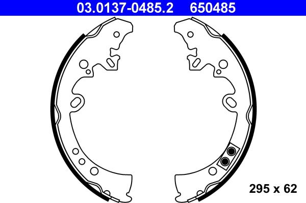 ATE 03.0137-0485.2 - Kit ganasce freno autozon.pro