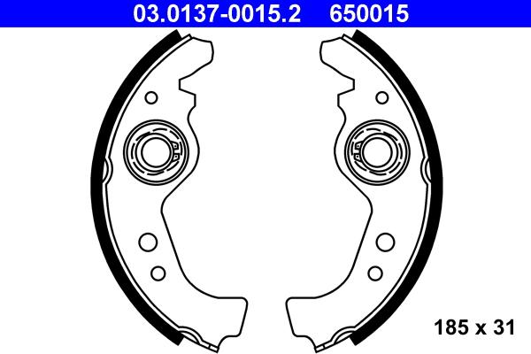 ATE 03.0137-0015.2 - Kit ganasce freno autozon.pro