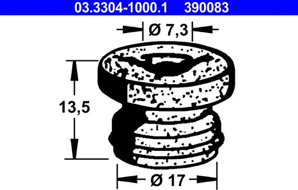 ATE 03.3304-1000.1 - Tappo, Serbatoio liquido freni autozon.pro