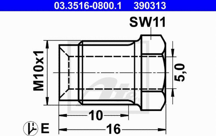 ATE 11.9571-9953.2 - Pinza freno autozon.pro