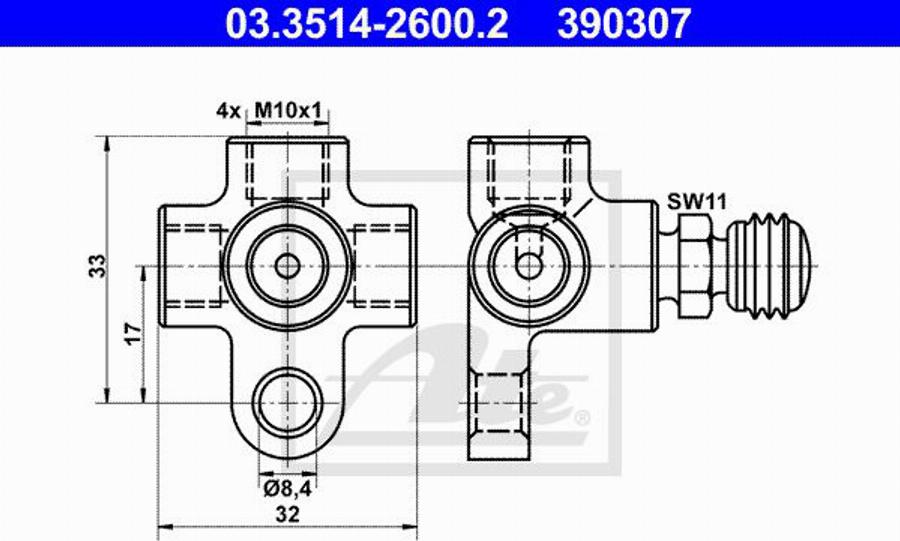 ATE 11.9571-9939.2 - Pinza freno autozon.pro