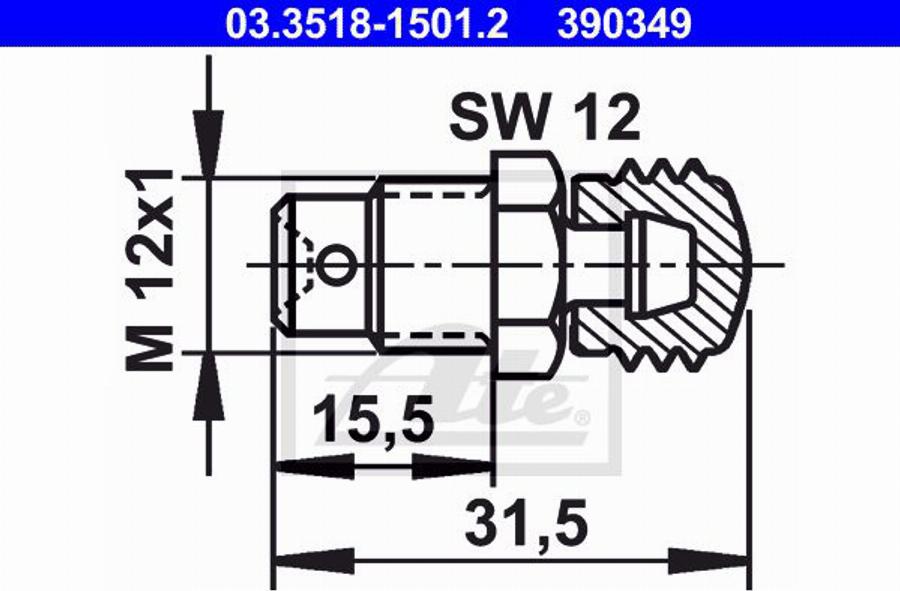 ATE 11.9601-9722.2 - Pinza freno autozon.pro