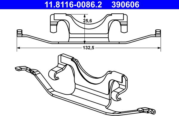 ATE 11.8116-0086.2 - Molla, Pinza freno autozon.pro