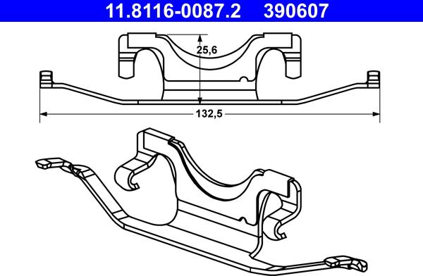 ATE 11.8116-0087.2 - Molla, Pinza freno autozon.pro