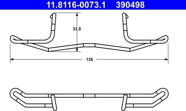 ATE 11.8116-0073.1 - Molla, Pinza freno autozon.pro