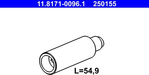 ATE 11.8171-0096.1 - Perno di guida, Pinza freno autozon.pro