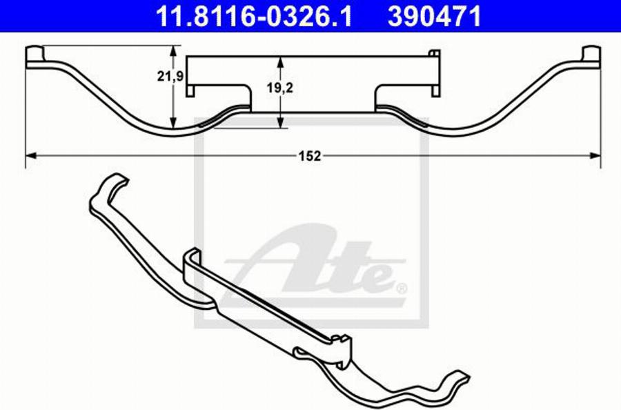 ATE 11.8171-0069.1 - Perno di guida, Pinza freno autozon.pro