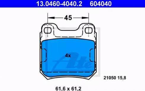 Alpha Brakes HKT-PL-001 - Kit pastiglie freno, Freno a disco autozon.pro