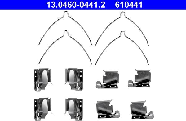 ATE 13.0460-0441.2 - Kit accessori, Pastiglia freno autozon.pro