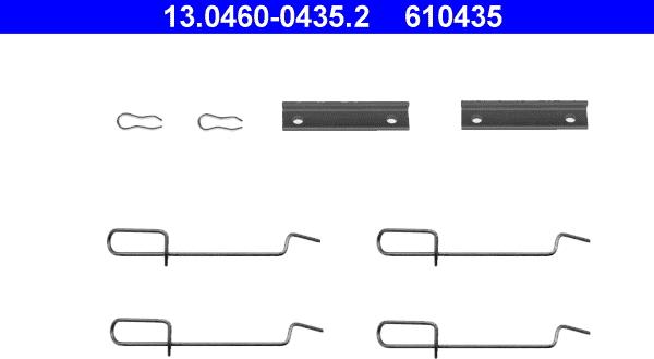 ATE 13.0460-0435.2 - Kit accessori, Pastiglia freno autozon.pro