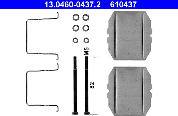 ATE 13.0460-0437.2 - Kit accessori, Pastiglia freno autozon.pro