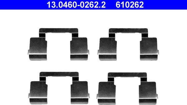 ATE 13.0460-0262.2 - Kit accessori, Pastiglia freno autozon.pro