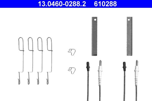 ATE 13.0460-0288.2 - Kit accessori, Pastiglia freno autozon.pro