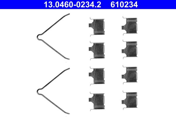 ATE 13.0460-0234.2 - Kit accessori, Pastiglia freno autozon.pro