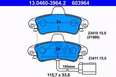 Alpha Brakes HKT-FR-006 - Kit pastiglie freno, Freno a disco autozon.pro