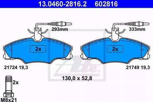 Alpha Brakes HKP-PE-023 - Kit pastiglie freno, Freno a disco autozon.pro