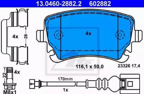 Alpha Brakes HKT-VW-023 - Kit pastiglie freno, Freno a disco autozon.pro