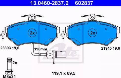 Alpha Brakes HKP-AU-028 - Kit pastiglie freno, Freno a disco autozon.pro