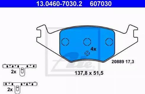 Alpha Brakes HKP-SE-006 - Kit pastiglie freno, Freno a disco autozon.pro