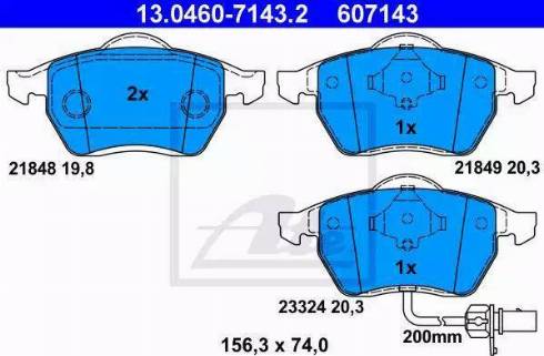 Alpha Brakes HKP-VW-052 - Kit pastiglie freno, Freno a disco autozon.pro