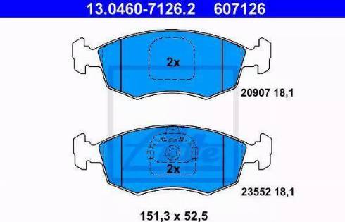 Alpha Brakes HKP-FT-033 - Kit pastiglie freno, Freno a disco autozon.pro