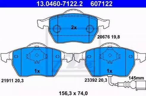 Alpha Brakes HKP-AU-027 - Kit pastiglie freno, Freno a disco autozon.pro