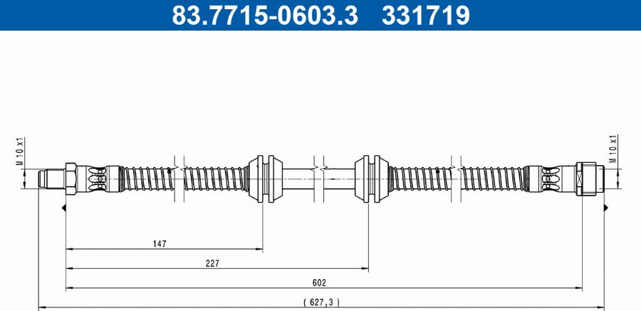 ATE 83.7715-0603.3 - Flessibile del freno autozon.pro