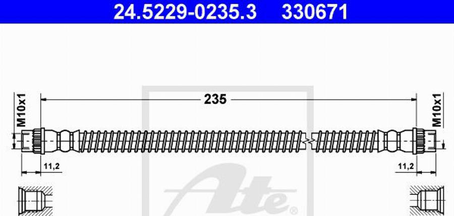 ATE 330671 - Flessibile del freno autozon.pro