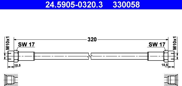 ATE 24.5905-0320.3 - Flessibile frizione autozon.pro