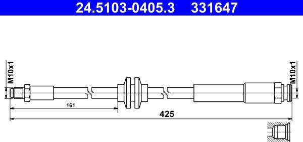 ATE 24.5103-0405.3 - Flessibile del freno autozon.pro