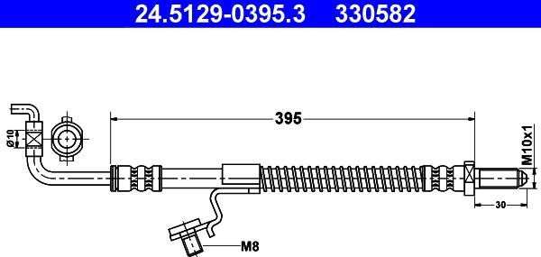 ATE 24.5129-0395.3 - Flessibile del freno autozon.pro