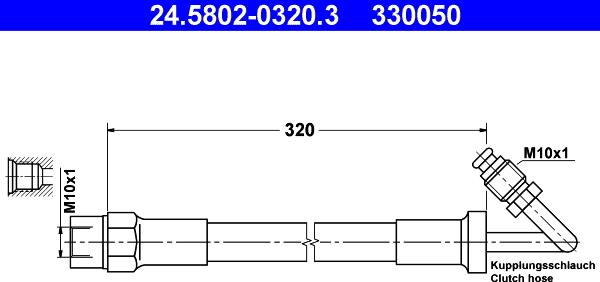 ATE 24.5802-0320.3 - Flessibile frizione autozon.pro