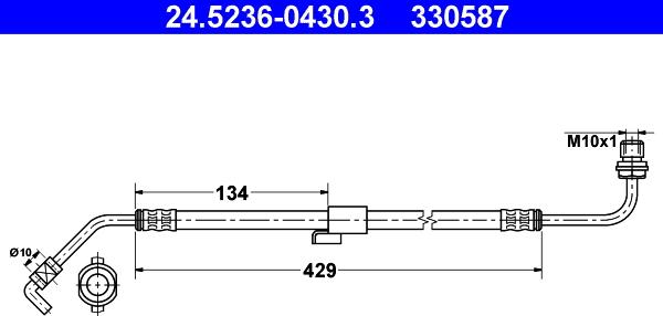 ATE 24.5236-0430.3 - Flessibile del freno autozon.pro