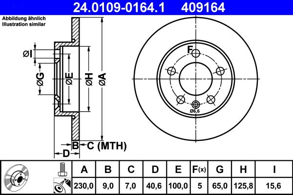 ATE 24.0109-0164.1 - Discofreno autozon.pro