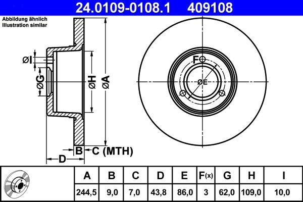 ATE 24.0109-0108.1 - Discofreno autozon.pro