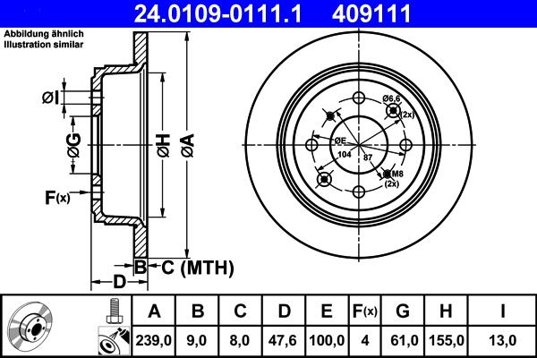 ATE 24.0109-0111.1 - Discofreno autozon.pro