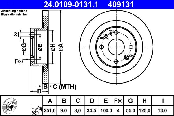 ATE 24.0109-0131.1 - Discofreno autozon.pro