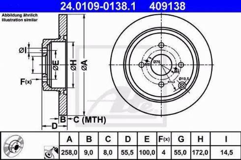 Alpha Brakes HTT-TY-042 - Discofreno autozon.pro