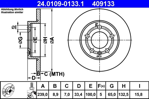 ATE 24.0109-0133.1 - Discofreno autozon.pro