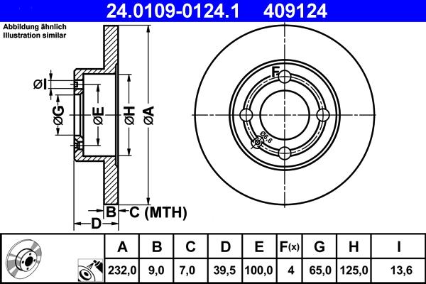 ATE 24.0109-0124.1 - Discofreno autozon.pro