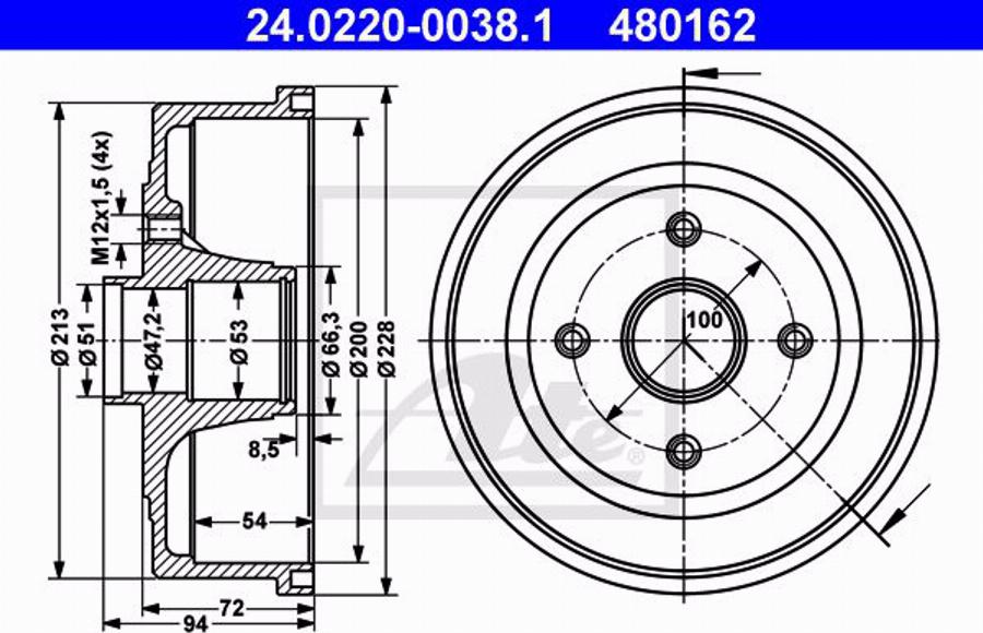 ATE 24.0101-3803.2 - Kit accessori, Pinza freno autozon.pro