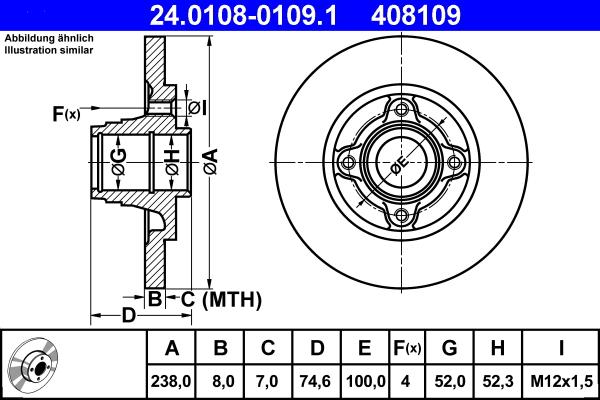 ATE 24.0108-0109.1 - Discofreno autozon.pro